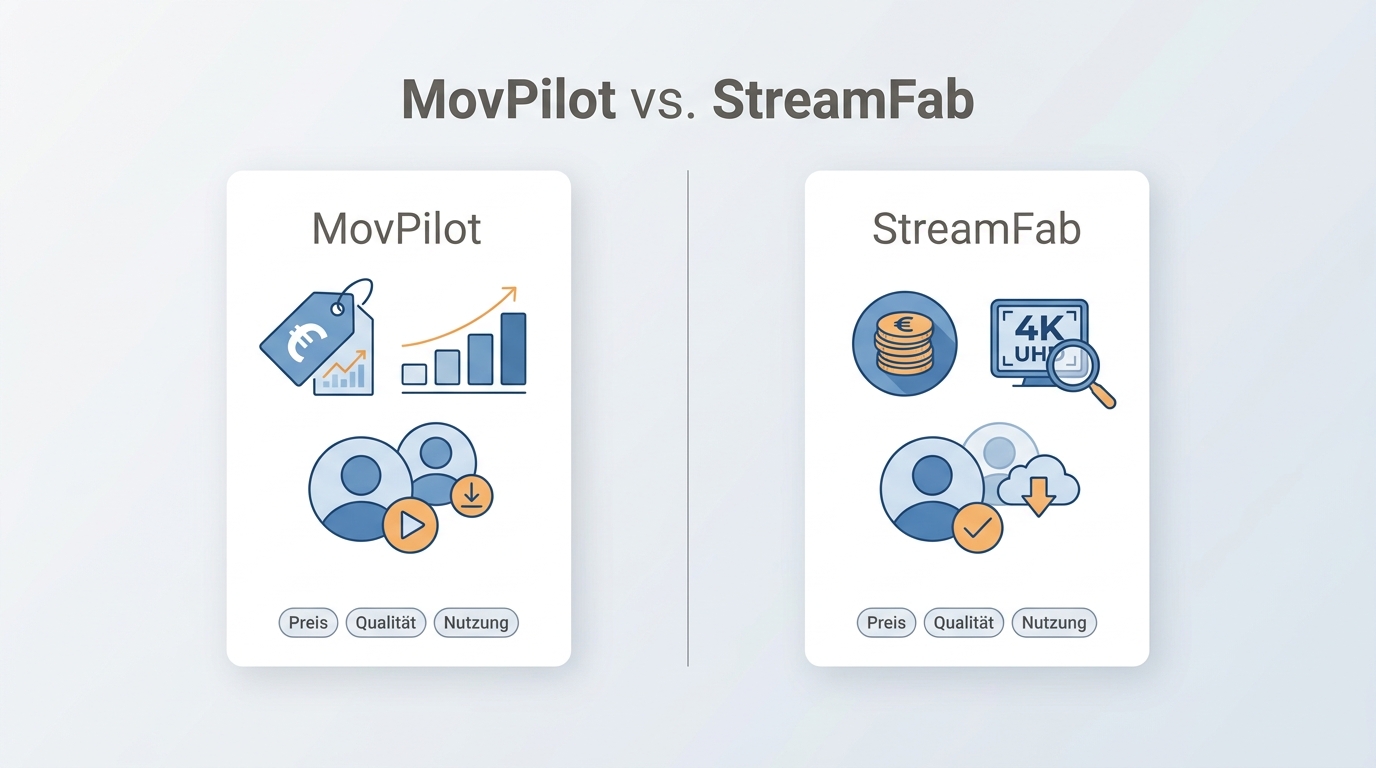MovPilot vs. StreamFab 2026: Preise, Qualität und klare Kaufentscheidung