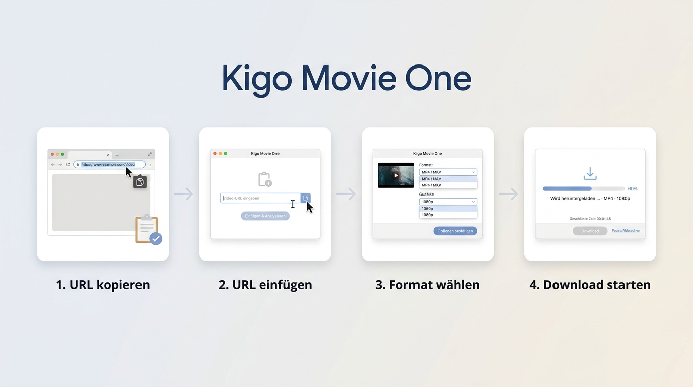 Kigo Movie One Schritt für Schritt verwenden
