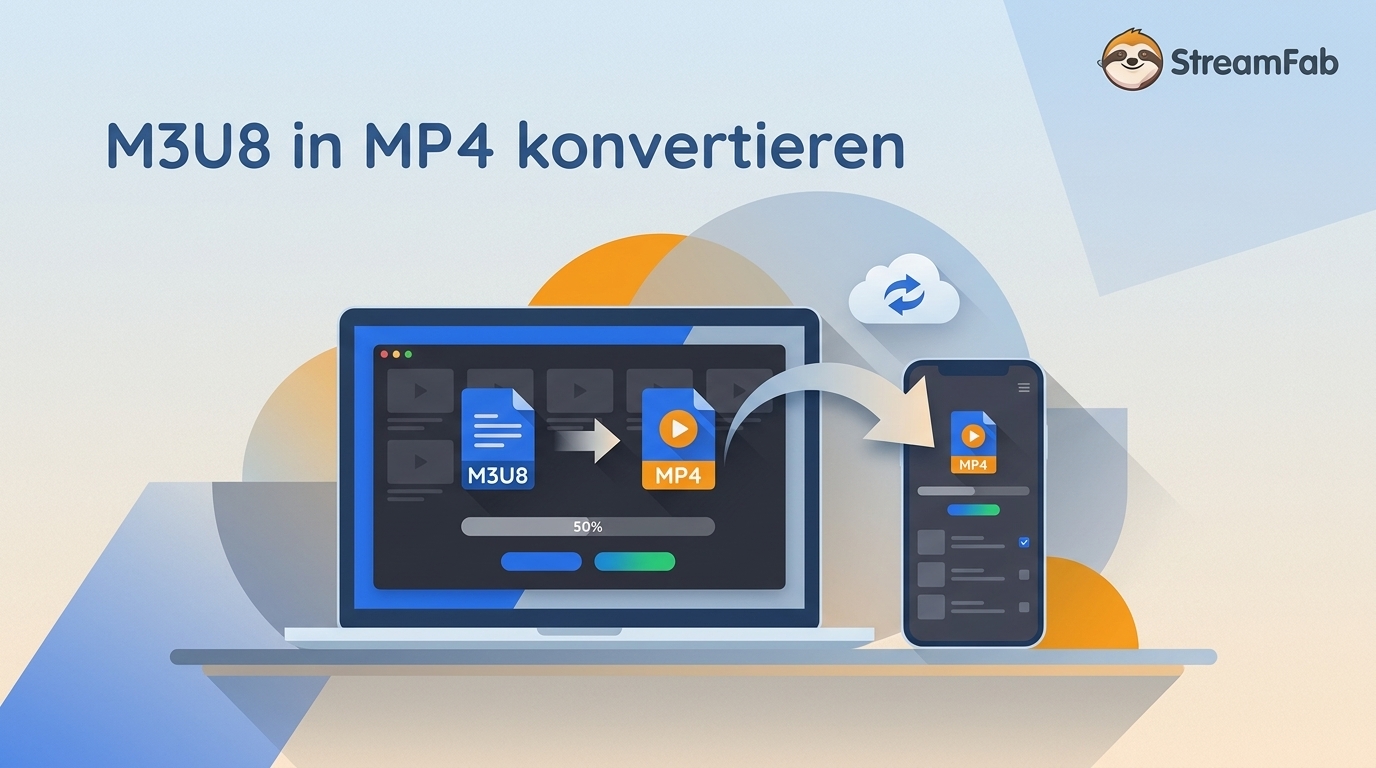 M3U8 in MP4 konvertieren: FFmpeg, VLC, Online-Tool und StreamFab