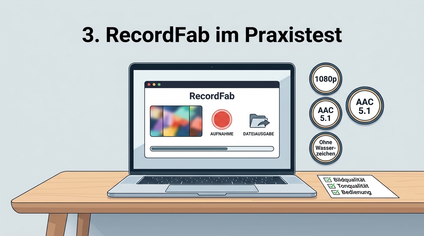 RecordFab Praxistest mit Streamingdiensten und Livestream