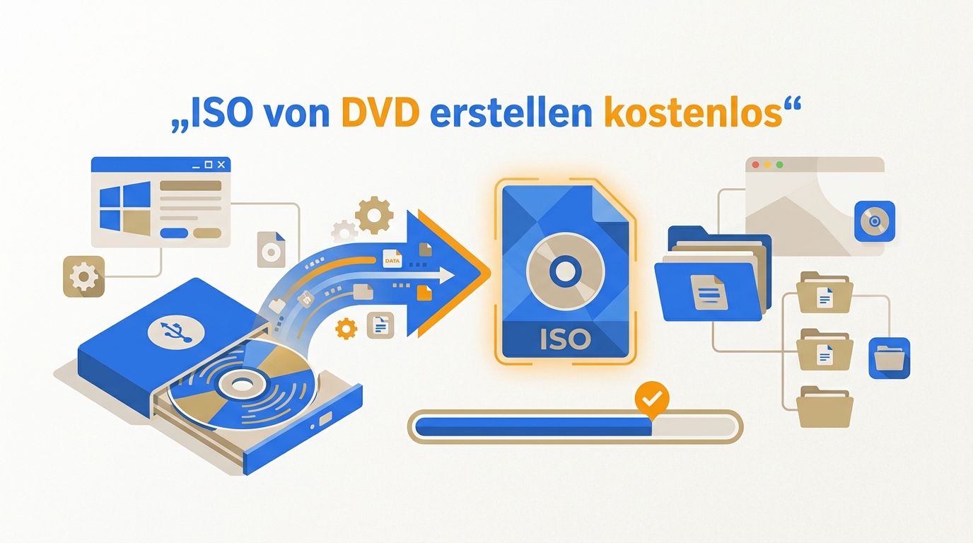 ISO von DVD erstellen: verlustfrei & kostenlos unter Windows 11/10 & Mac (2026)