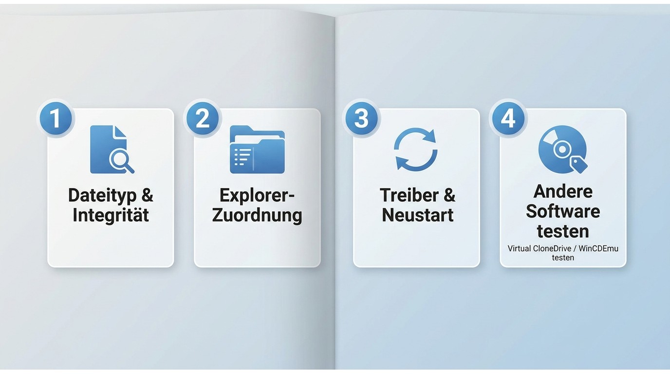 Fehlersuche wenn Windows 11 eine ISO nicht mountet