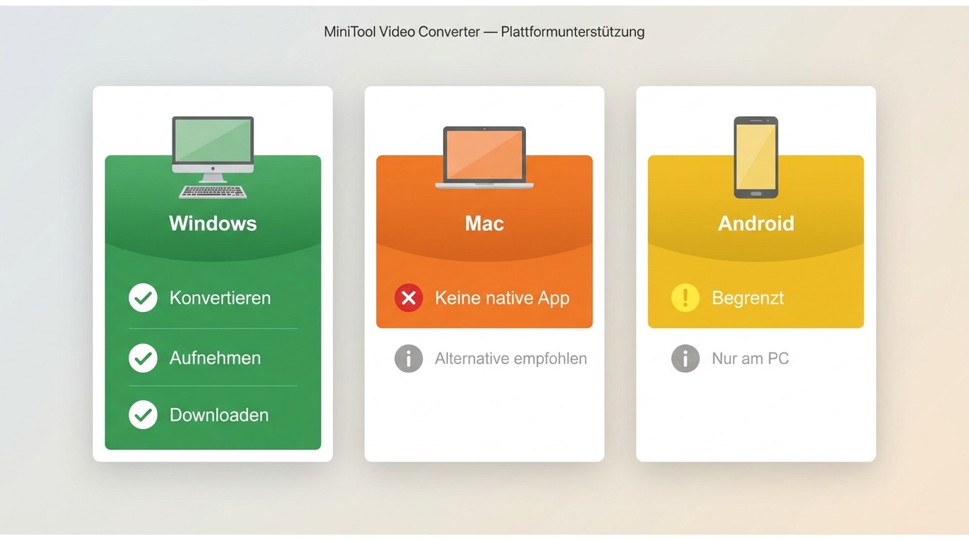 MiniTool Video Converter Systemanforderungen für Windows