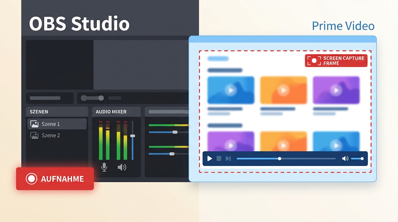 OBS Studio kostenlos für Amazon Prime Video aufnehmen