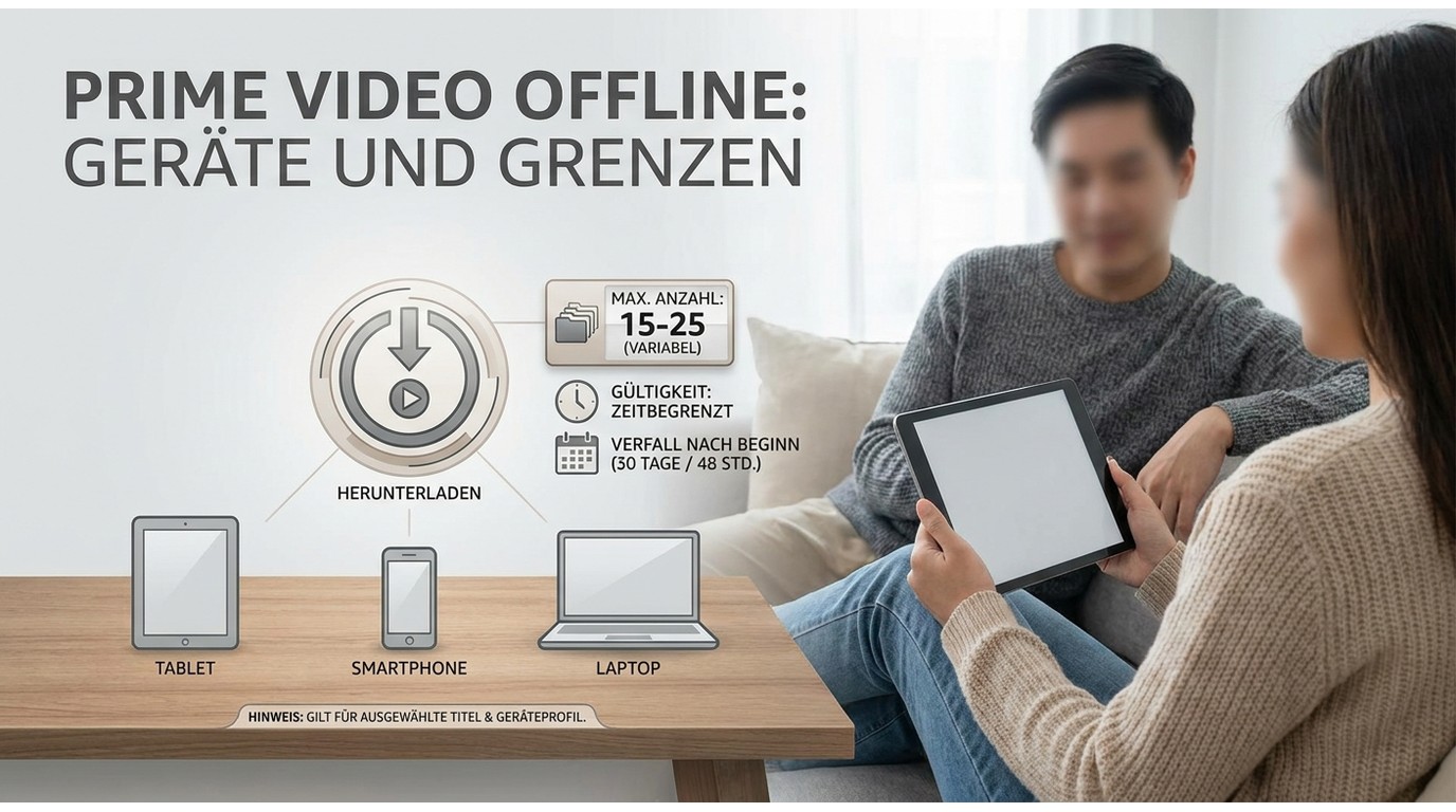 Prime Video offline auf Smartphone, Tablet, Windows und Mac