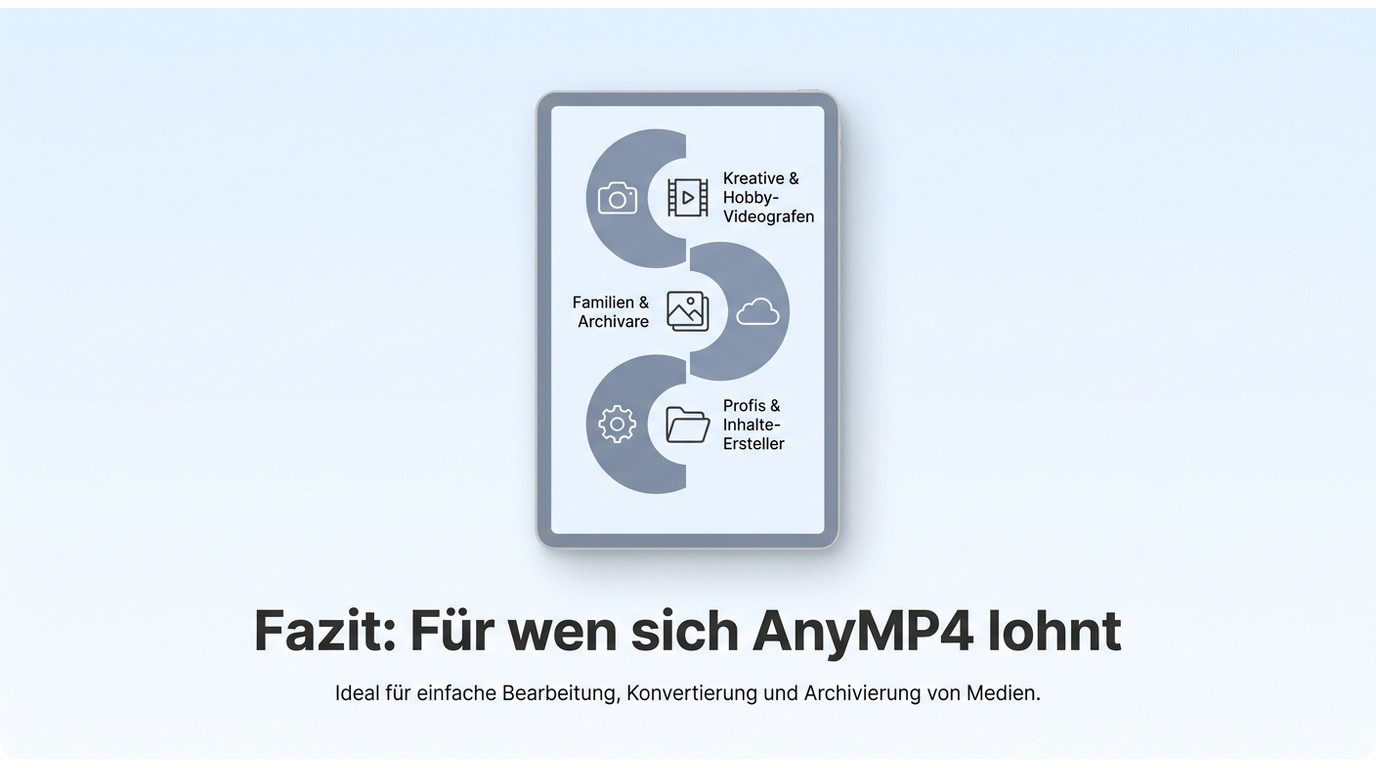 Fazit zu den AnyMP4 Screen Recorder Erfahrungen 2026