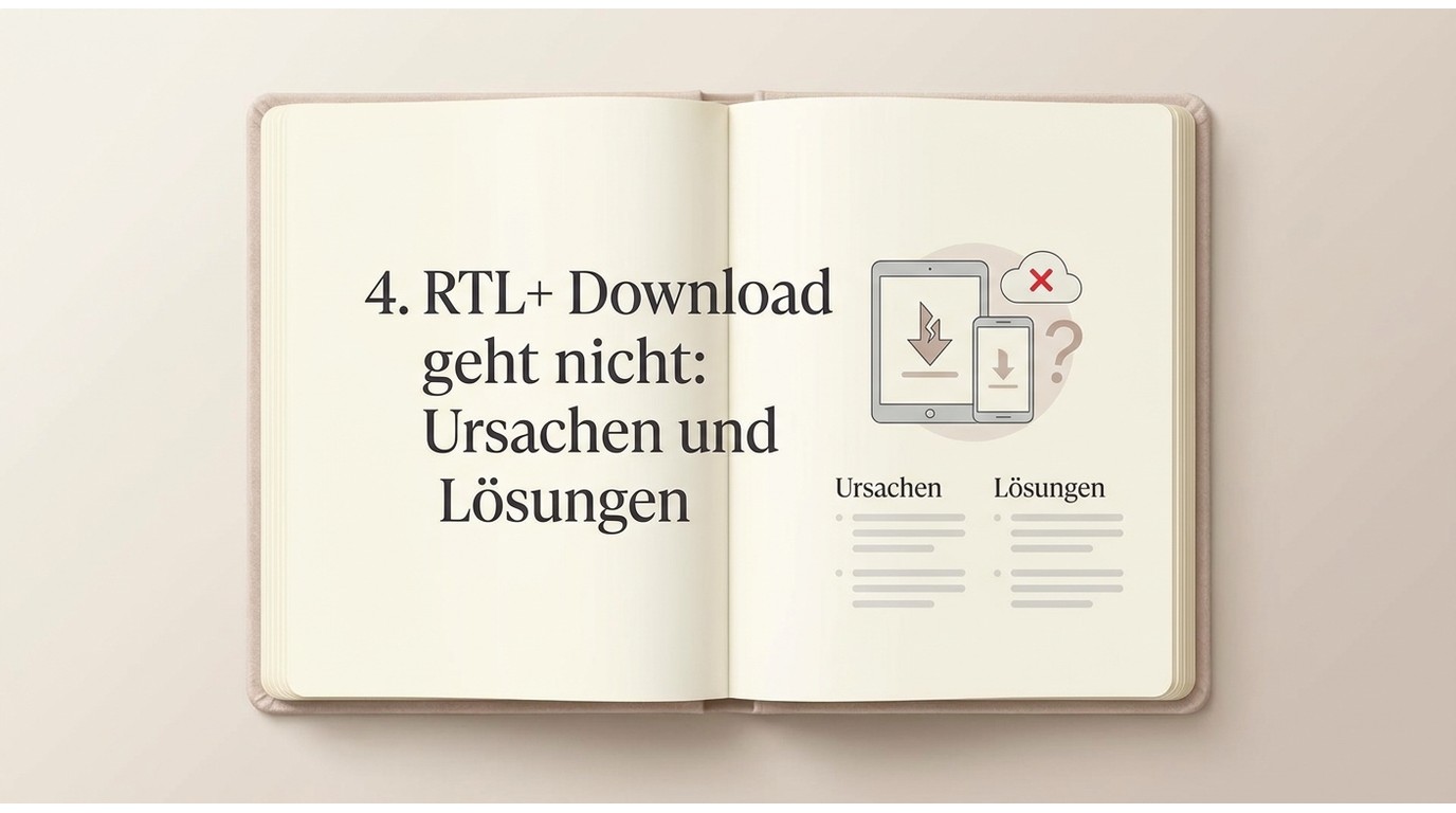 RTL Plus Download geht nicht: Ursachen und Lösungen