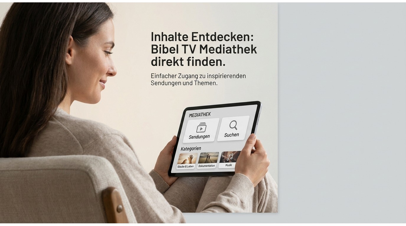 Bibel TV Mediathek direkt öffnen und Sendungen finden