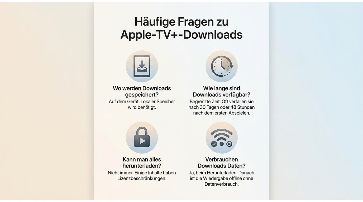 Häufige Fragen zu Apple-TV+-Downloads
