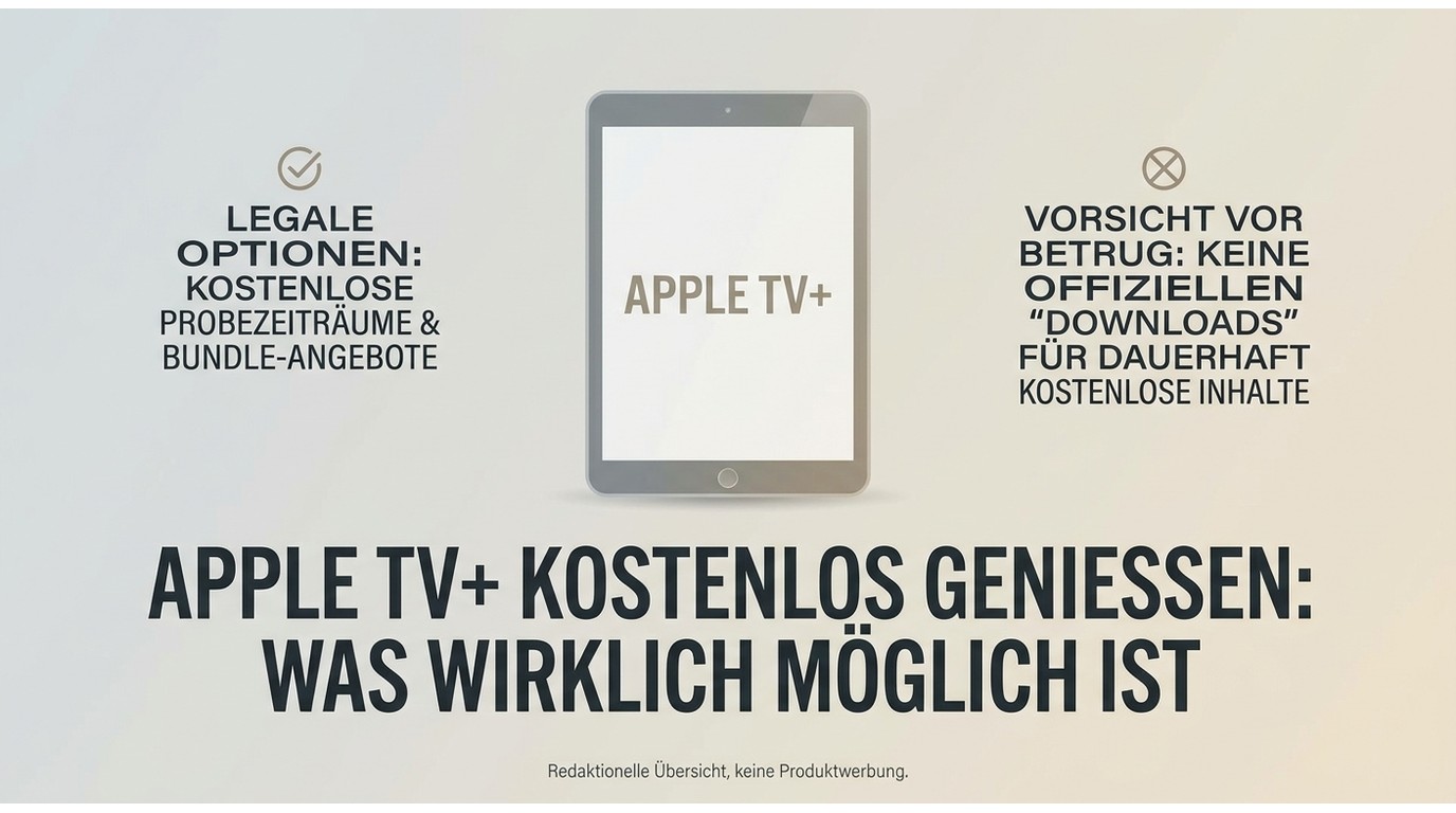 Apple TV+ kostenlos herunterladen: offizielle und lokale Möglichkeiten