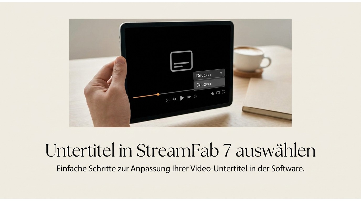 StreamFab 7: Untertitelformat und Sprachauswahl