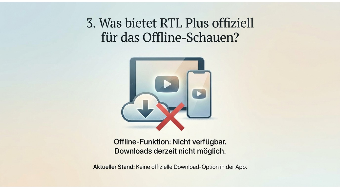 RTL+ Serien und Filme in der App herunterladen