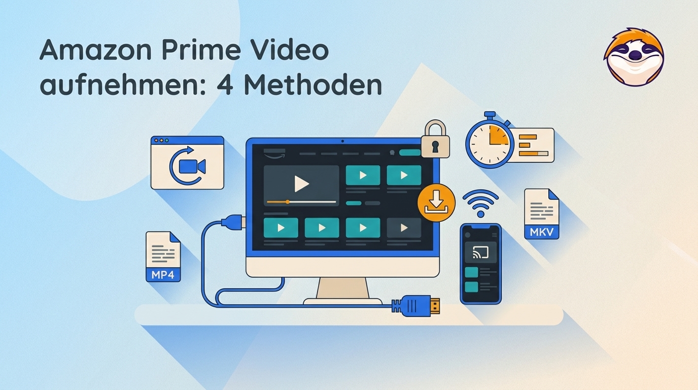 Amazon Prime aufnehmen 2026: Black Screen Fix, OBS und Streaming-Tools