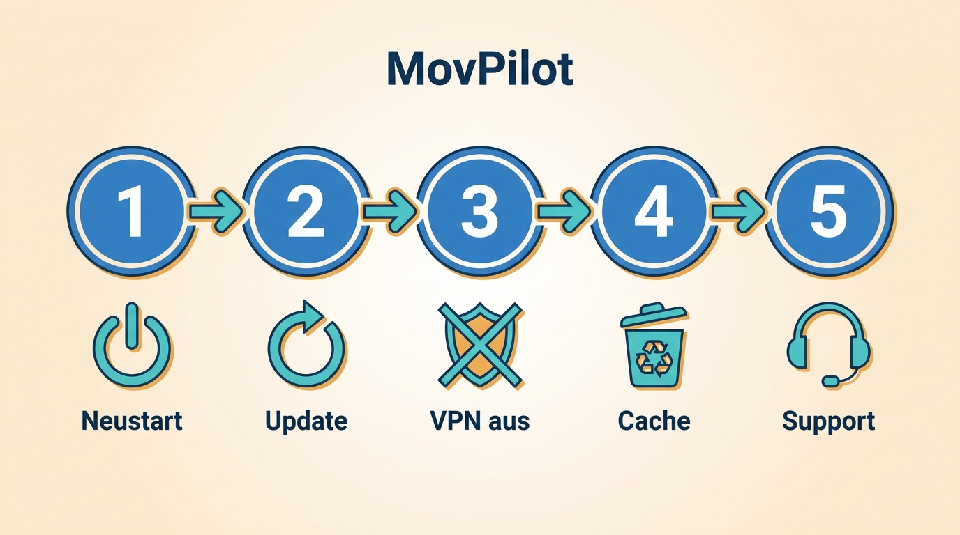 5 Schritte bei MovPilot-Downloadfehlern