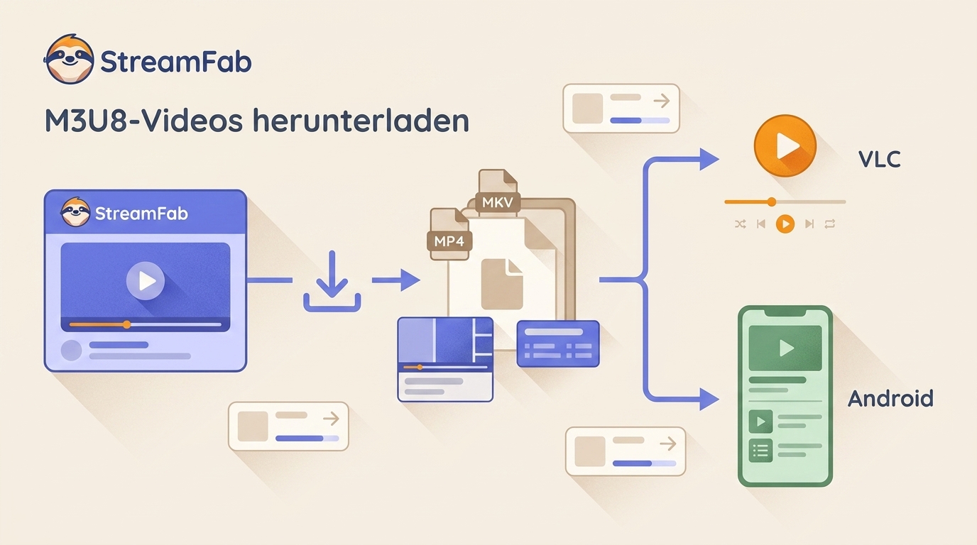 M3U8-Videos herunterladen: 5 Wege für Browser, VLC und Android
