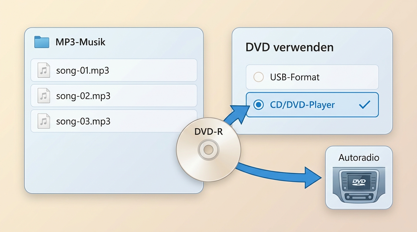 MP3 auf DVD brennen mit Windows Media Player