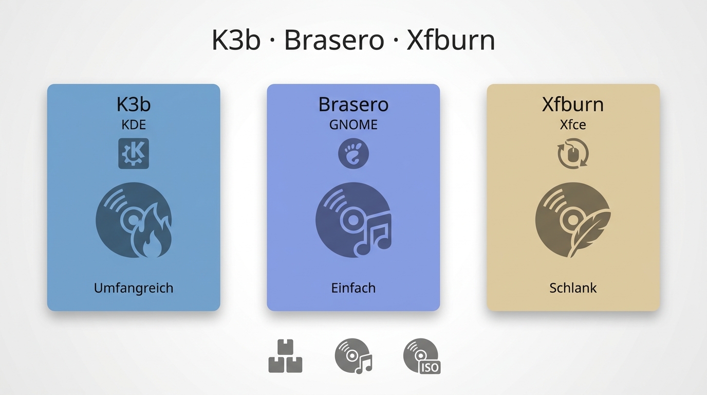 Open-Source-Brennprogramme für Windows, macOS und Linux im Vergleich