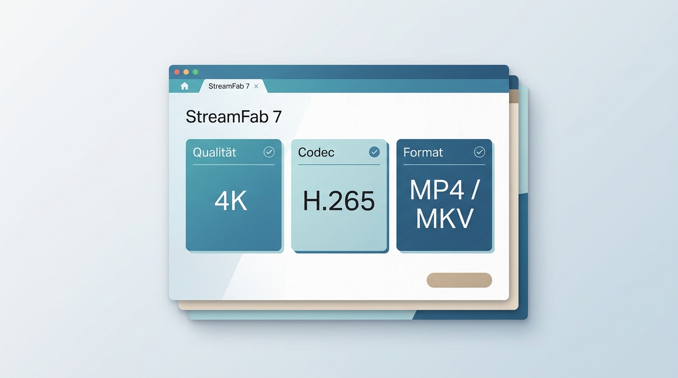StreamFab 7: Videoqualität, Codec und Format richtig einstellen (2026)