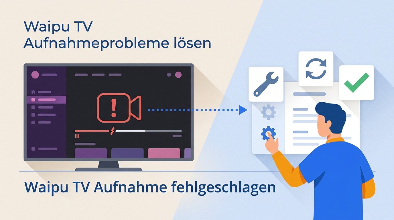 Waipu TV Aufnahme geht nicht? Ursachen und Lösungen (2026)