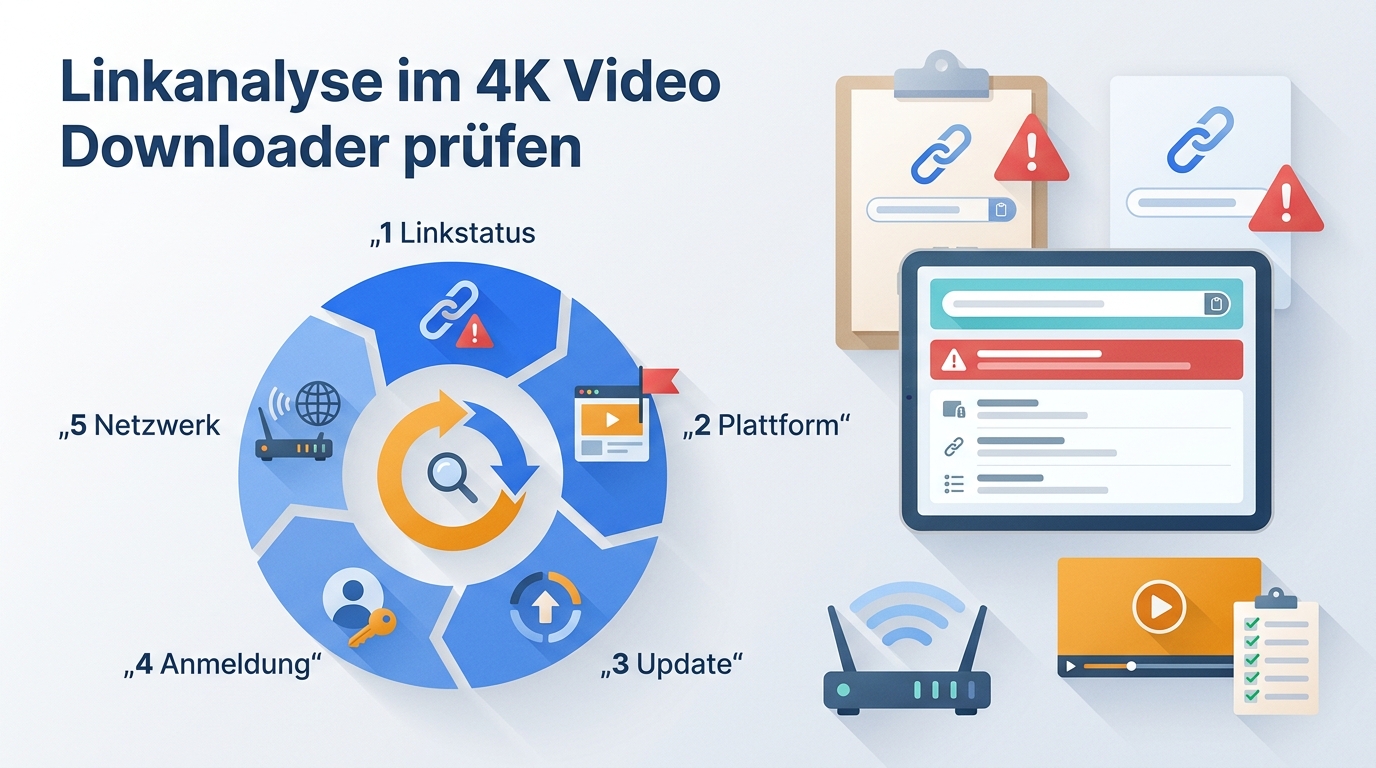 4K Video Downloader kann den Link nicht analysieren: 5 Prüfungen