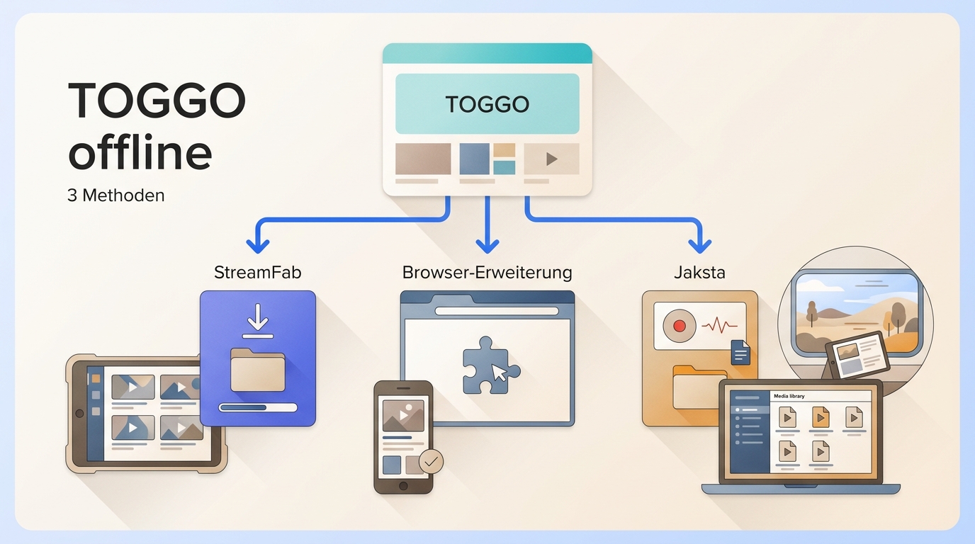 TOGGO offline schauen: 3 Download-Methoden im Vergleich