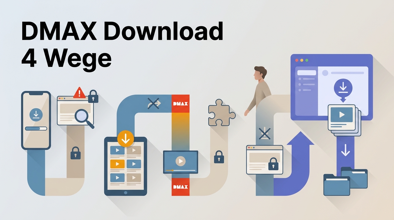 DMAX Mediathek Download 2026: 4 Wege und ihre Grenzen