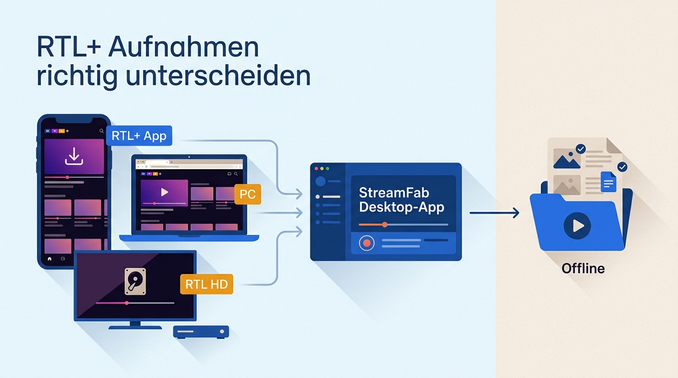 RTL Plus aufnehmen: App-Download, PC-Aufnahme und lokaler Download im Überblick