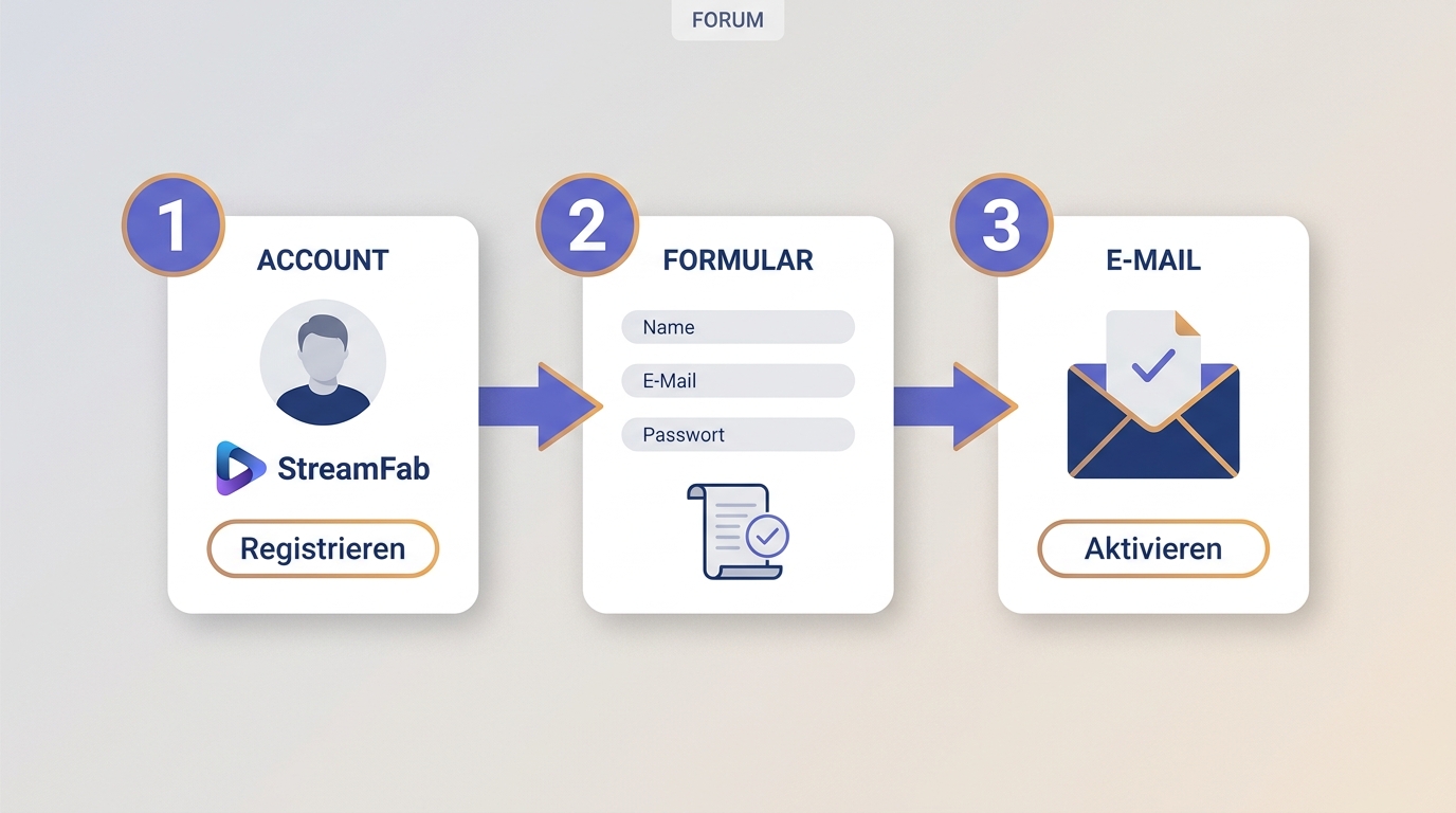 Anmeldung im StreamFab Forum mit dem DVDFab-Konto