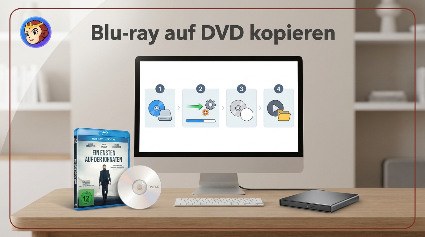 Blu-ray auf DVD kopieren: 4 Schritte und Softwarevergleich