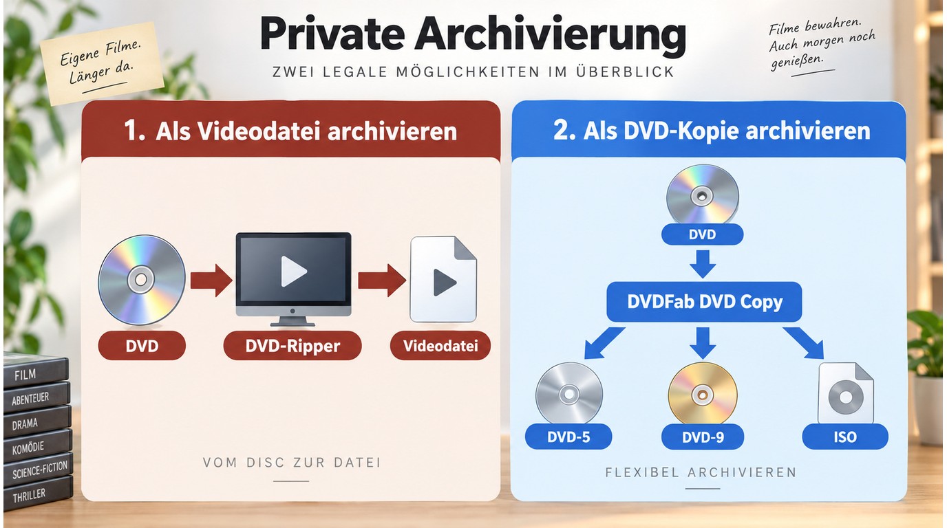 DVD-Ripper erzeugt Videodateien, DVDFab DVD Copy bewahrt die Disc-Struktur