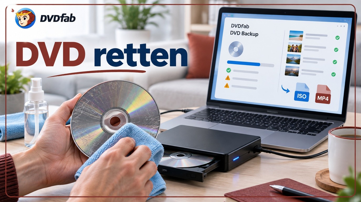 Zerkratzte DVD reparieren: Kratzer entfernen, Daten sichern und digitalisieren