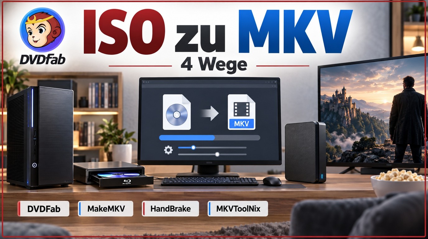 ISO in MKV umwandeln: 4 Wege für Remux und kleinere Dateien
