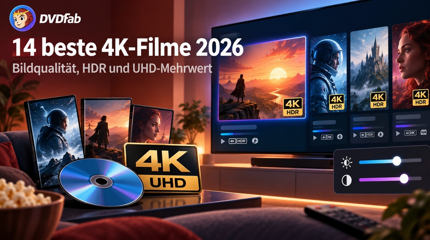 14 beste 4K-Filme 2026: Bildqualität, HDR und UHD-Mehrwert