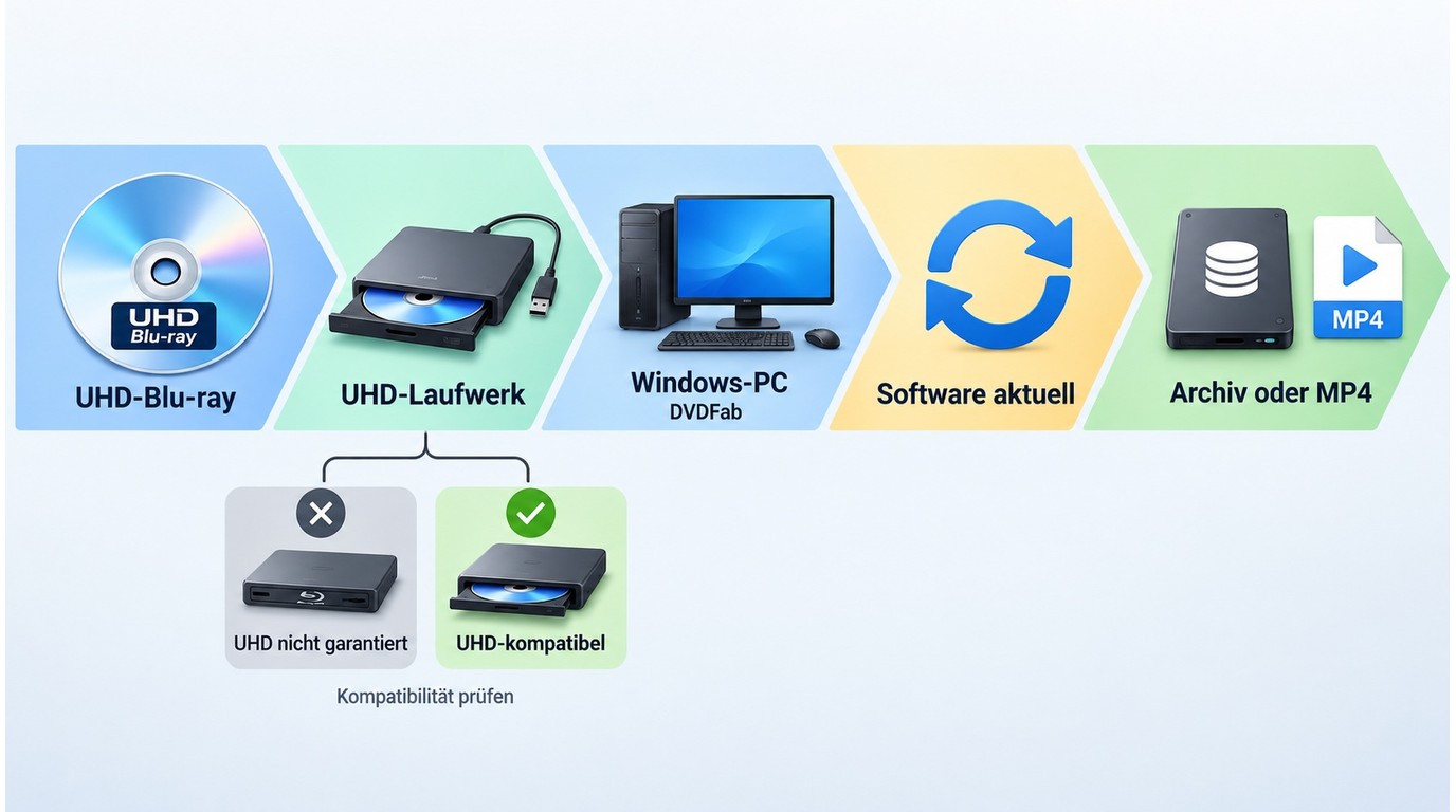 Blu-ray Laufwerk Speicher und UHD Kompatibilität