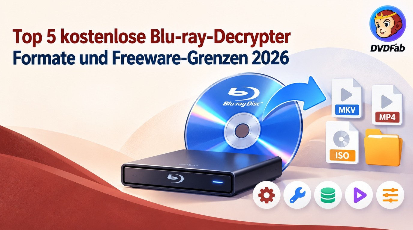 Blu-ray-Decrypter 2026: 5 Tools, Freeware-Grenzen und passende Ausgabeformate