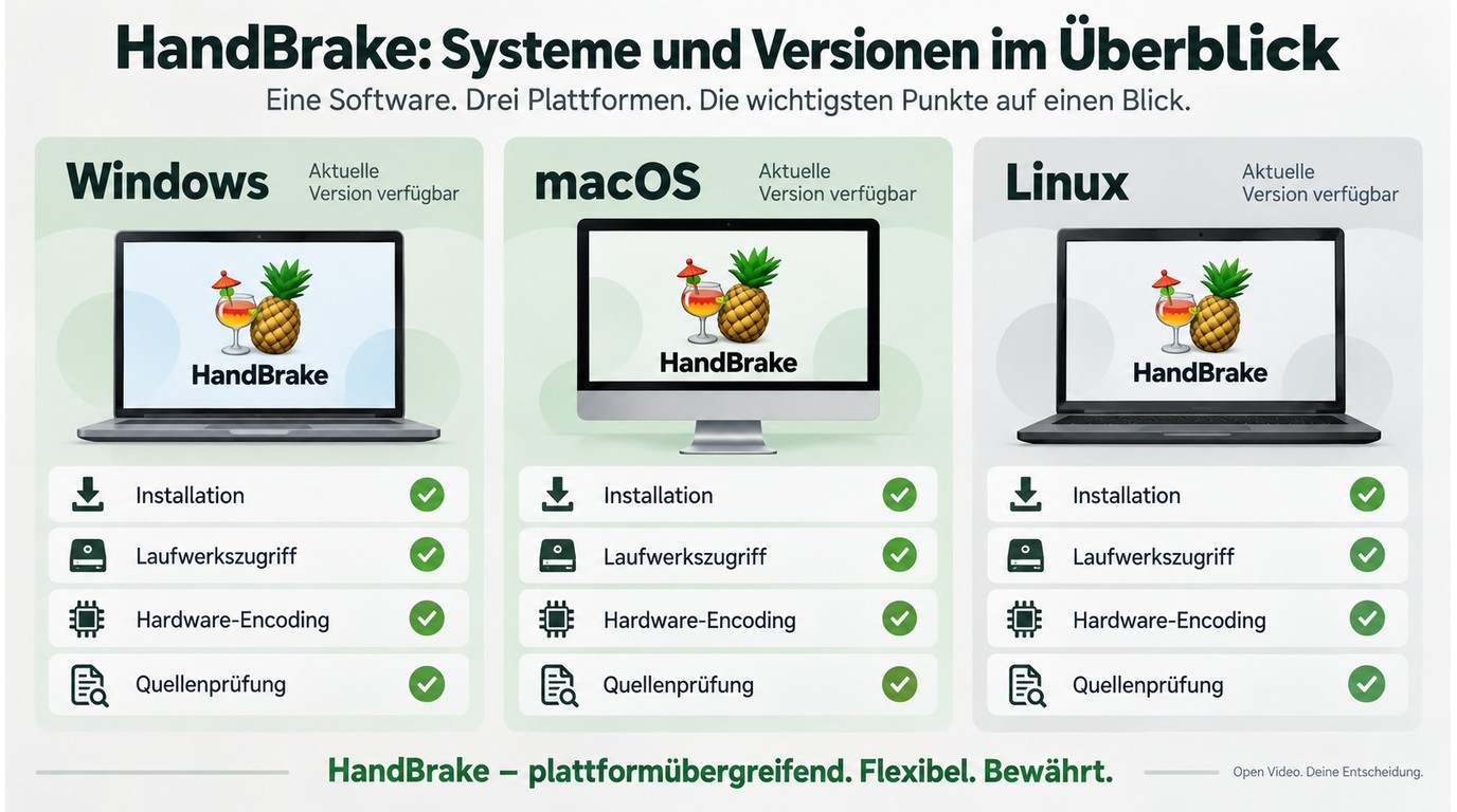 HandBrake unter Windows, macOS und Linux