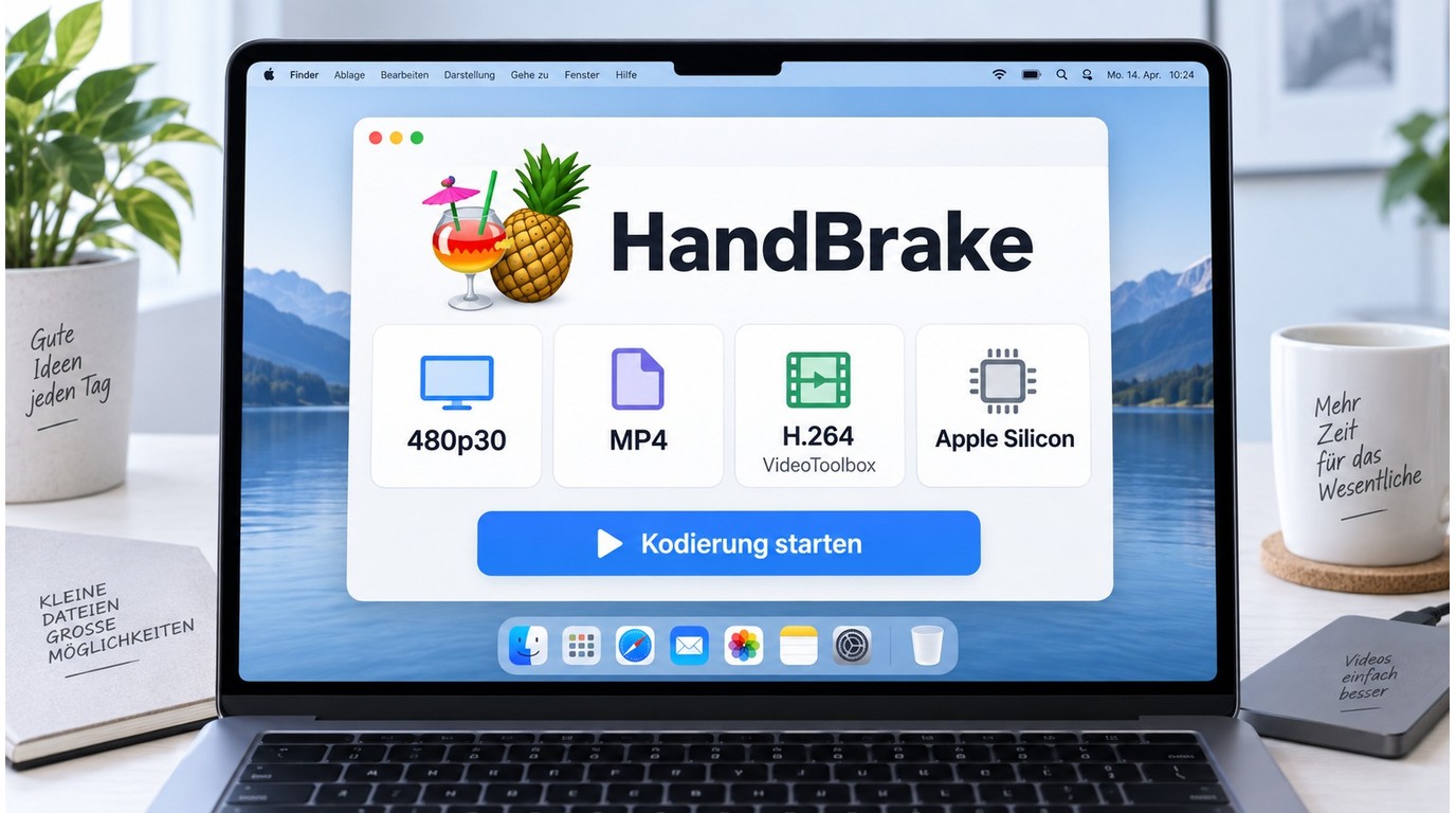 HandBrake auf macOS mit DVD-Preset und VideoToolbox